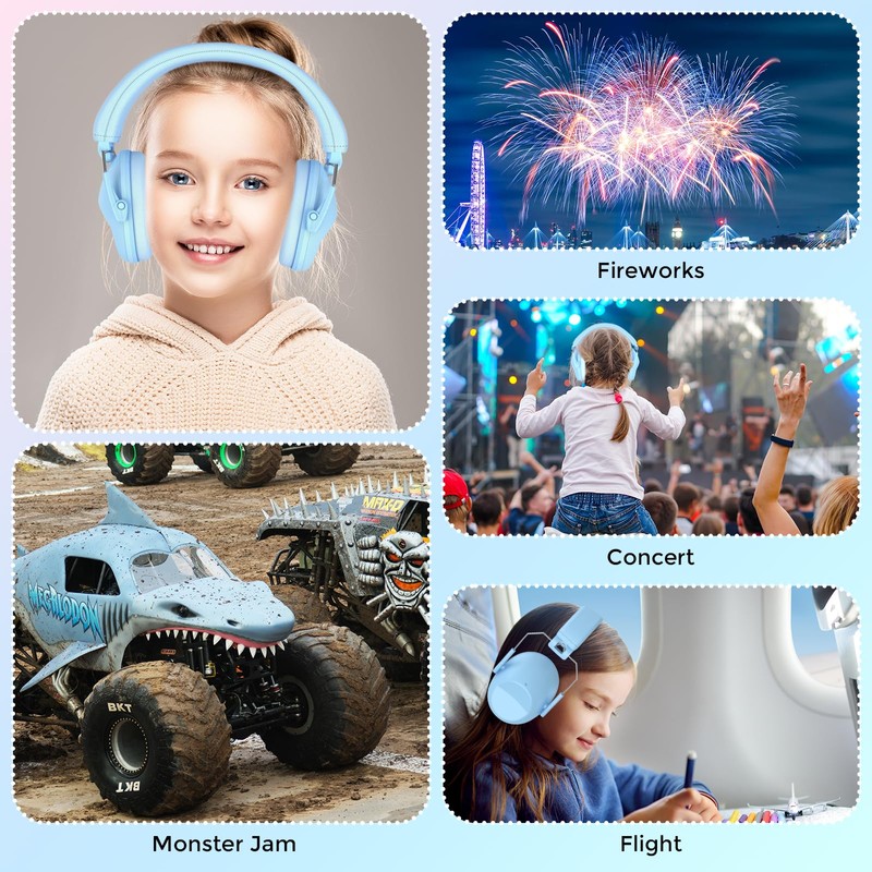 [ProCase] Kids Toddlers Noise Prevention Safety Earmuffs Sound Isolating Hearing