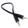 DRUT 30cm 3.5mm to 3.5mm Stereo Audio AUX Cable Gold