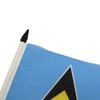 Saint Lucia Table Flag 5'' x 8'' - Saint Lucian