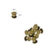 Trimming Shop 9x6mm Chicago Screw Rivets Bronze Flat Head, Anti