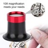 10X Magnifier, Aluminum Alloy Eye Magnifier Loupe Repair Watch Tool