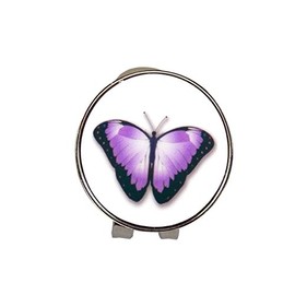 Mercia Golf Magnetic Hat Clip With Butterfly Ball Markers. (Lilac)