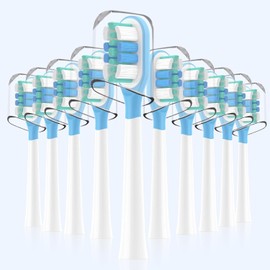 Paquete De 10 Cabezales De Repuesto Para Cepillos De Dientes Eléctricos Laifen Wave, Para Cabezales De Cepillo De Dientes Laifen (Super Clean)