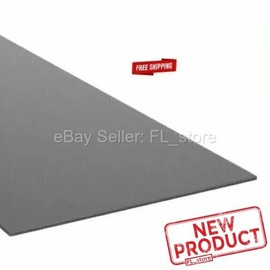 Select Black Plastic Sheet Black Plastic Sheet High Density Polyethylene  1/8" Thick x 24" L X 24" W  HDPE