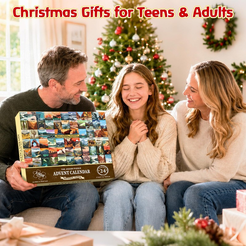 National Parks Puzzle Advent Calendar 2026 – 24 Days Countdown