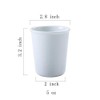 Gaolinci 2 Pcs Simple White Ceramic Mouthwash Cups, Bathroom Brushing