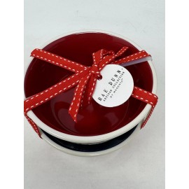 Rae Dunn Patriotic Stars 4th of July USA-AMERICA set of mini bowls NWT 5” diam