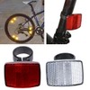Baverta Bicycle Bike Handlebar Reflector Reflective Front Rear Warning Light
