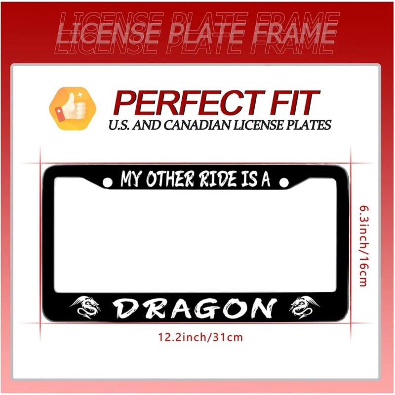 BLVD Black License Plate Frame My Other Ride Is A