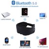 INF Sleep Mask with Built-in Wireless Headphones, Bluetooth 5.0, Black,
