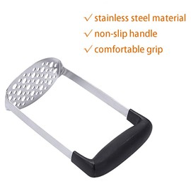Potato Masher Stainless Steel Masher Potato Masher Multifunctional Fruit Vegetable Baby Food Masher Masher
