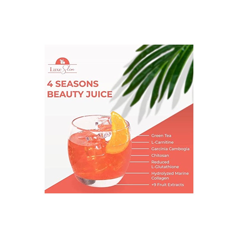 Luxe Slim 4 SEASONS Beauty Juice, 21g x 10 Sachets,
