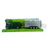 Landrover Defender With Cattle Trailer - Livestock Transport (BT156) GREEN