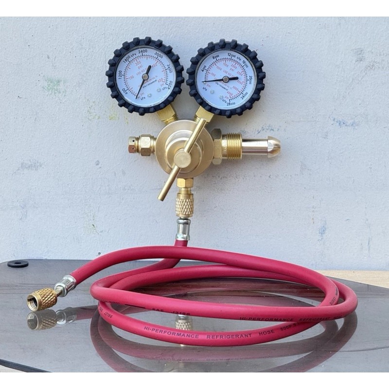 Infinity Nitrogen Dual Gas Regulator 0-600 PSI HVAC Purging Pressure