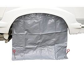 Maypole 93665 Caravan Wheel Cover and Pegs, 65 x 21 mm, Grey