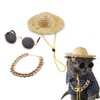 Summer 3 Piece Set for Small Dogs and Cats, Straw