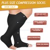 FuelMeFoot Plus Size Compression Socks Wide Calf for Women &