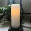 OWLZOO Solar LED Outdoor Flameless Candle, 10 x 4 inches,