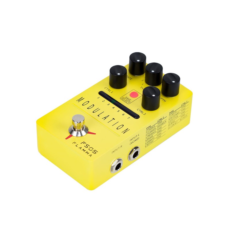 FLAMMA FS05 11 efectos de pedal estéreo de modulación múltiple,