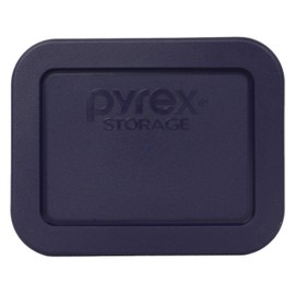 Pyrex 7213-PC 1.9 Cup Dark Blue Rectangle Plastic Food Storage Lid