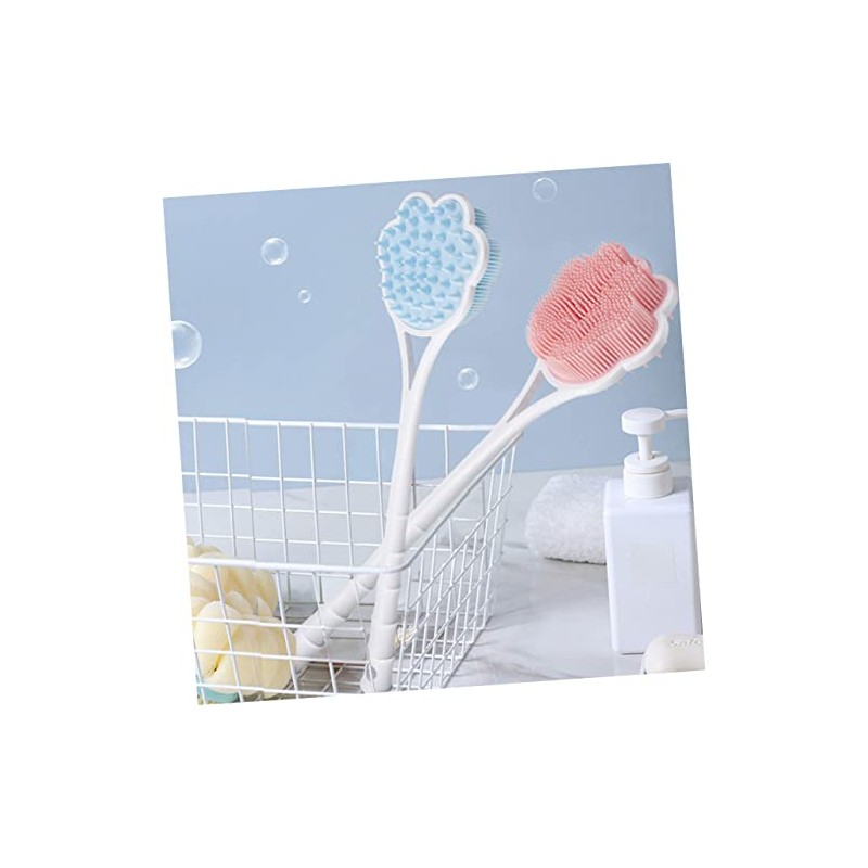 2piezas Cepillos De Baño Mango Exfoliantes De Para Ducha y