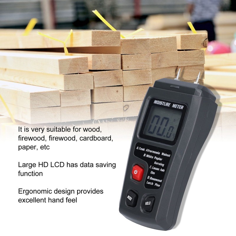 Digital Wood Hygrometer Small Error More Accurate Measurement HD LCD