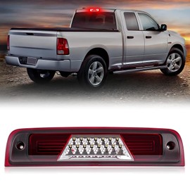 LED Third Brake Light for Ram 1500 2009-2018, 1500 Classic 2019-2021, 2500/3500 2010-2018, 4500/550 2011-2018 High Mounted Stop Lights with Seal Foam Gaskets Laramie 2019 Roof Cargo Lamp Pickup Truck