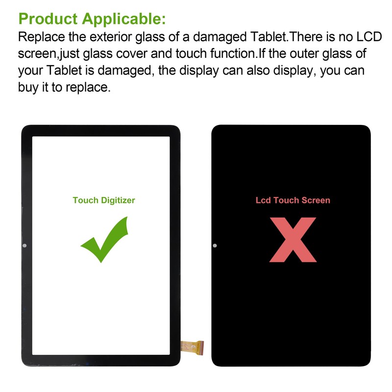 SwarKing New Touch Screen Digitizer Replacement for Vortex ZTAB10 with