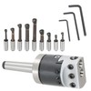 9Pcs Boring Head 2 Inch Carbide Boring Bar Set Milling