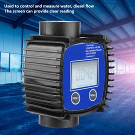 1in Internal Thread Water Sensor Meter, Digital Display Flowmeter for, Gasoline, Chemical Liquid, Water and Oil,Other Valve Accessories