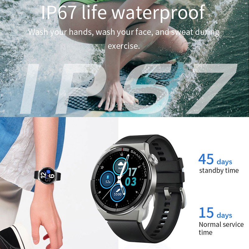ST5 MAX 1.45'' Smartwatch Intelligent IP67Watch with BT5.0 Waterproof Fitness