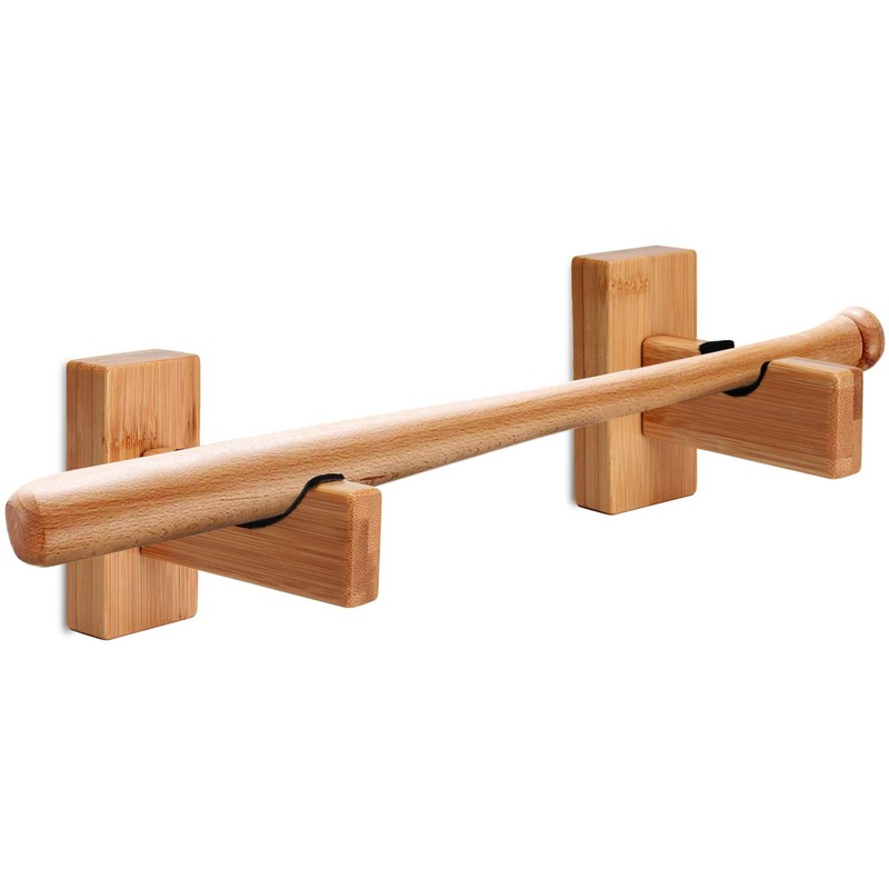 TOBWOLF 2PCS Baseball Bat Wall Mount Display Rack, Horizontal Display