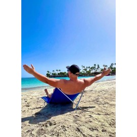 TOHA Lounge Chair Towel | Beach Mat Loungers Folding Lightweight Portable Chairs for Traveling, Blue