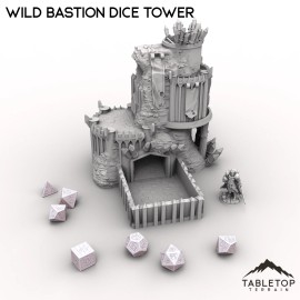 Tabletop Terrain Wild Bastion Dice Tower - Fantasy DND Dungeons and Dragons