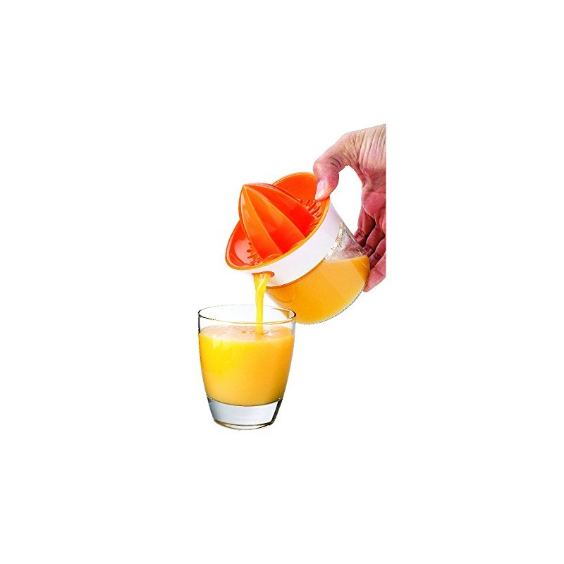 Joie Squeeze and Pour Citrus Juicer and Glass, 4-Inches x