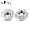 sourcing map 5/16-18 Serrated Flange Hex Lock Nuts, 304 Stainless