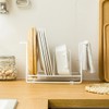 Poeland Plate Holders Organizer, Dish Drying Rack for Kitchen Cabinet