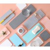 Bathroom sink color square square coaster soap dish diatomaceous earth coaster Pad Sky Blue-8x8cm 4ea
