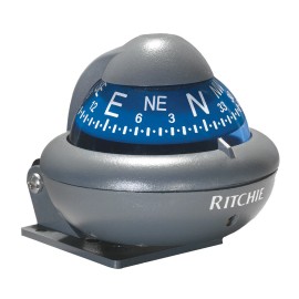 RITCHIE X-10-A RITCHIESPORT AUTOMOTIVE COMPASS - BRACKET MOUNT - GRAY