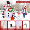 LOMOHOO 6.4FT Christmas Inflatable Snowman Penguin Waterproof Blow Up Snowman