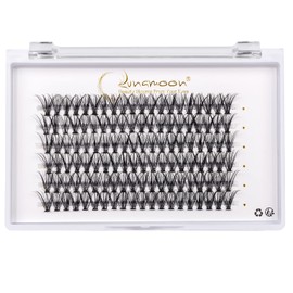 Lunamoon DIY Cluster Eyelashes, Individual Eyelashes for Eyelash Extension, DIY Individual Lashes, Clusters, Individual False Eyelashes, Cluster Lashes, DIY Eyelash Extension (30D-D-0.07, 13 mm x 6)