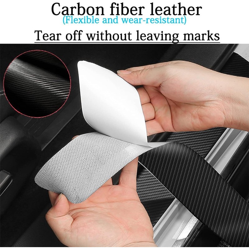 Suitable for Edge Automobile Door and Windows Protector, Carbon Fiber