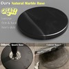 Kertnic Metal Coat Rack Stand with Natural Marble Base, Free