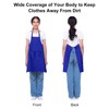 sourcing map 4pcs Bib Apron 70x60cm Unisex Restaurant Kitchen Cooking