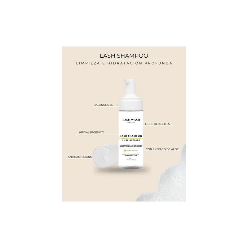 Lash Shampoo Fórmula 1l Hipoalergénico Con Manzanilla