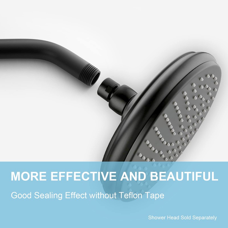 OFFO Shower Arm with Flange, 10 in Wall Mount Replacement