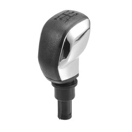TUCKBOLD 5 Speed Manual Gear Shifter Knob for Peugeot 206 | Front Automotive Gearbox Stick Shifter Lever Knob Chrome Black Plastic 1 Pcs for Peugeot 207