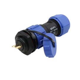 HangTon SP17 2 Pin Waterproof Electrical Connector, Male Female Cable Plug Panel Mount Socket, IP68 Aviation Circular 10A 500V for Outdoor AC DC Power