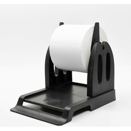 Thermal Label Holder for Rolls and Fan-Fold Labels Great for Desktop Thermal Printers Label Holder Black