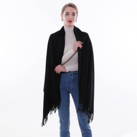 SWAT PANY Scarf Pashmina Scarves Scarves for Women Winter Scarf Stole Women's Festive Warm, black